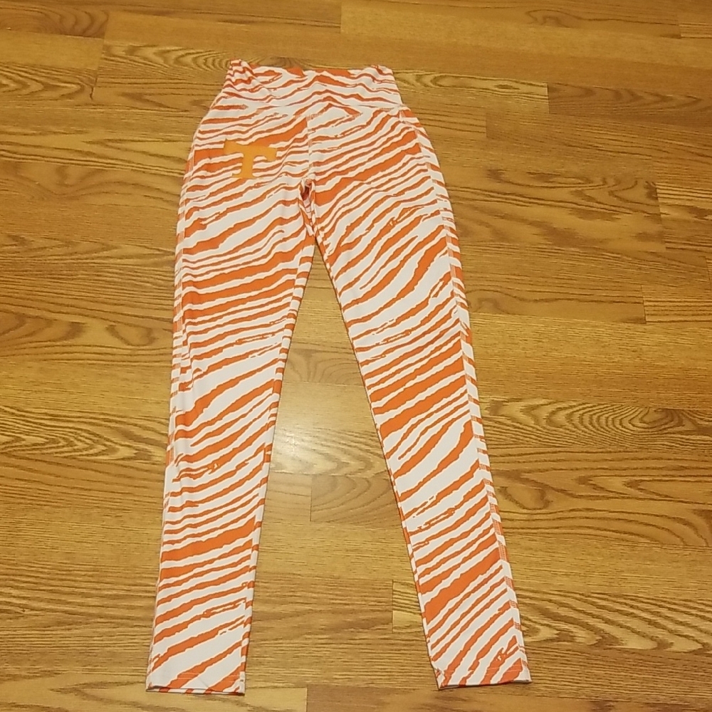 New Tag Fell Off! Womens Tennessee Orange Zebra Print Leggings